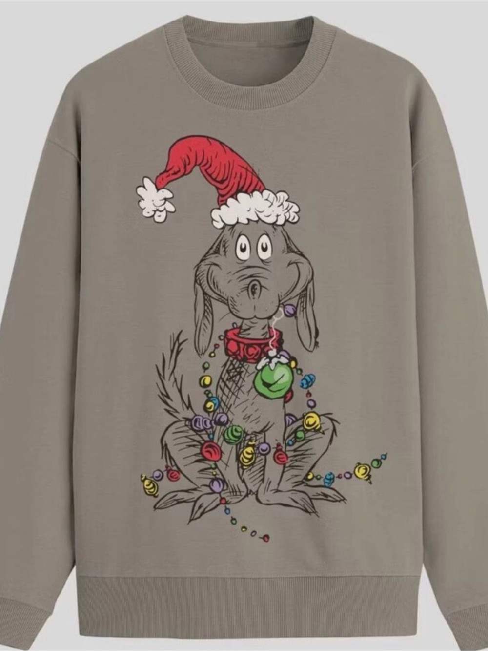 Max the dog Grinch Crewneck fleece sweatshirt - NWT 2x